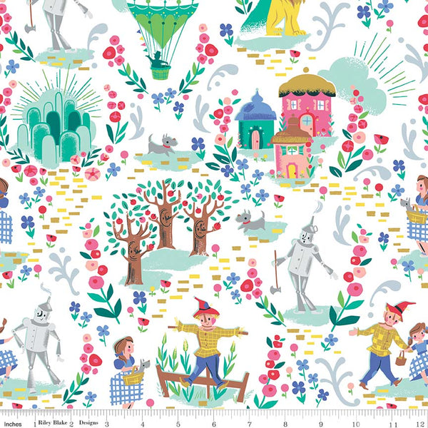Dorthy's Journey Vignette White Sparkle
