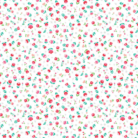 Dorthy's Journey Poppy White Sparkle