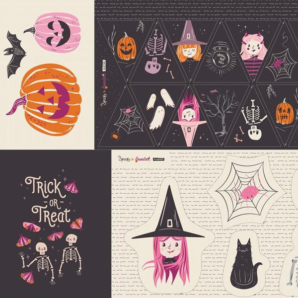 Spooky 'n Sweeter panel in Midnight by AGF Studio SNS-13028