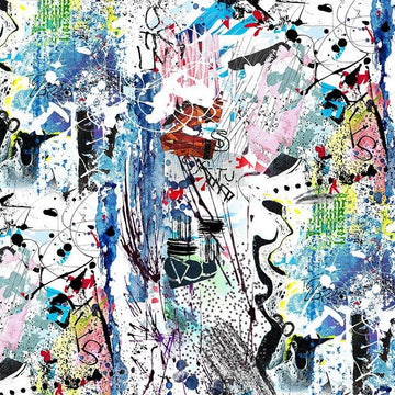 Pour Some Sugar On Me Graffiti in Multi by Dear Stella STELLA-D1712-MULTI