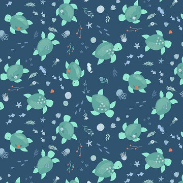 Shell We Dance Turtle Time in Hydro by Dear Stella STELLA-D1872