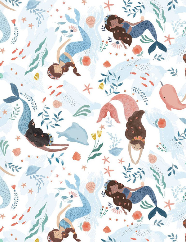 Shell We Dance Mermaids in White by Dear Stella