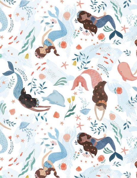 Shell We Dance Mermaids in White by Dear Stella