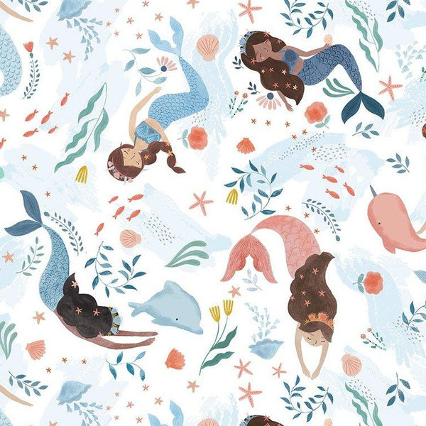 Shell We Dance Mermaids in White by Dear Stella STELLA-D1873