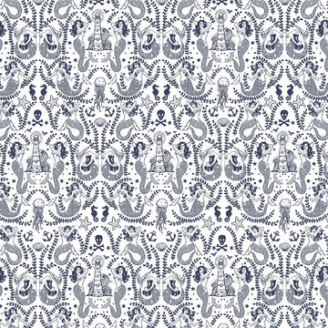 Salty Sea Nymphs in White by Dear Stella STELLA-D2326
