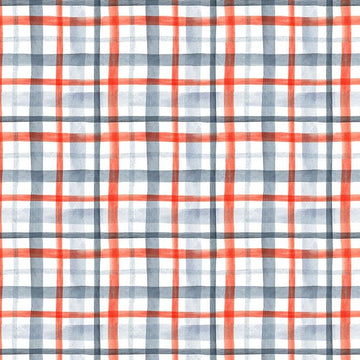 Snow Much Fun Christmas Plaid in White by Clara Jean STELLA-DCJ2206