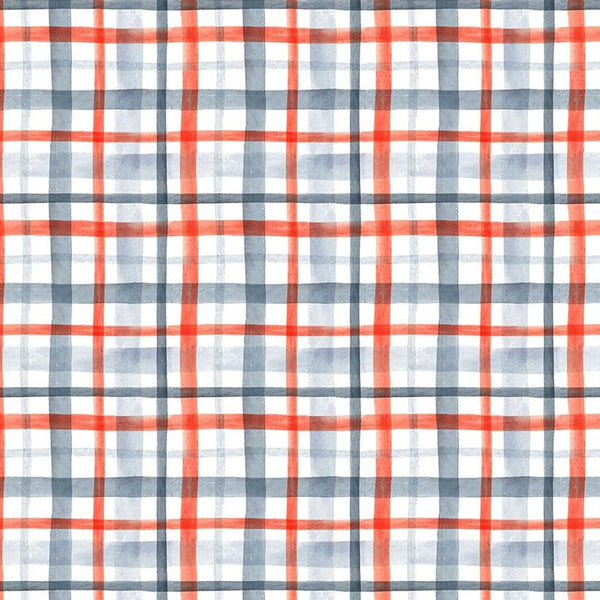 Snow Much Fun Christmas Plaid in White by Clara Jean STELLA-DCJ2206