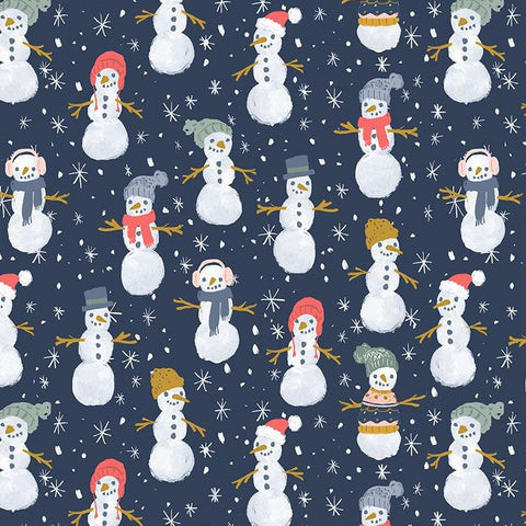 Snow Much Fun Snowman Parade in Multi by Clara Jean STELLA-DCJ2209