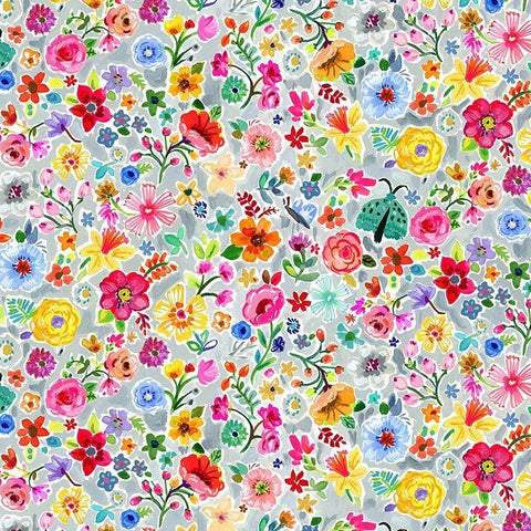 Tree of Life Moth Floral in Multi by August Wren STELLA-DJL1754