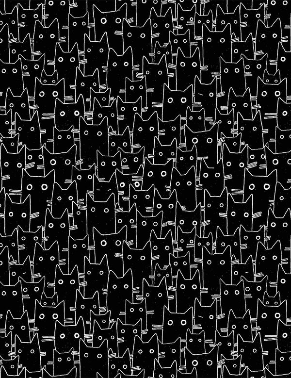 Les Chats Noir Having A Meowment in Black by Leezaworks