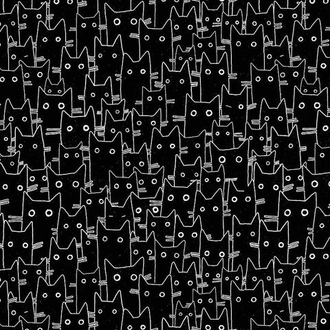 Les Chats Noir Having A Meowment in Black by Leezaworks STELLA-LW1769