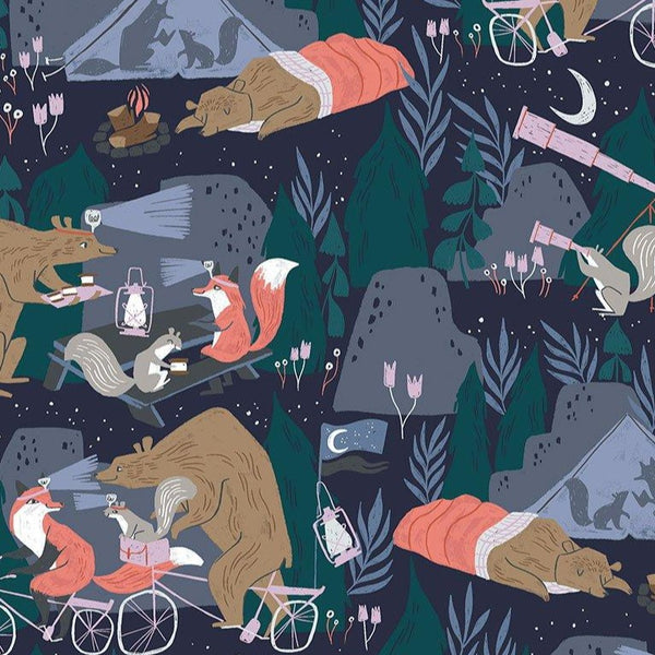 Night Ride Camping in Blueberry by Rae Ritchie STELLA-SRR1519