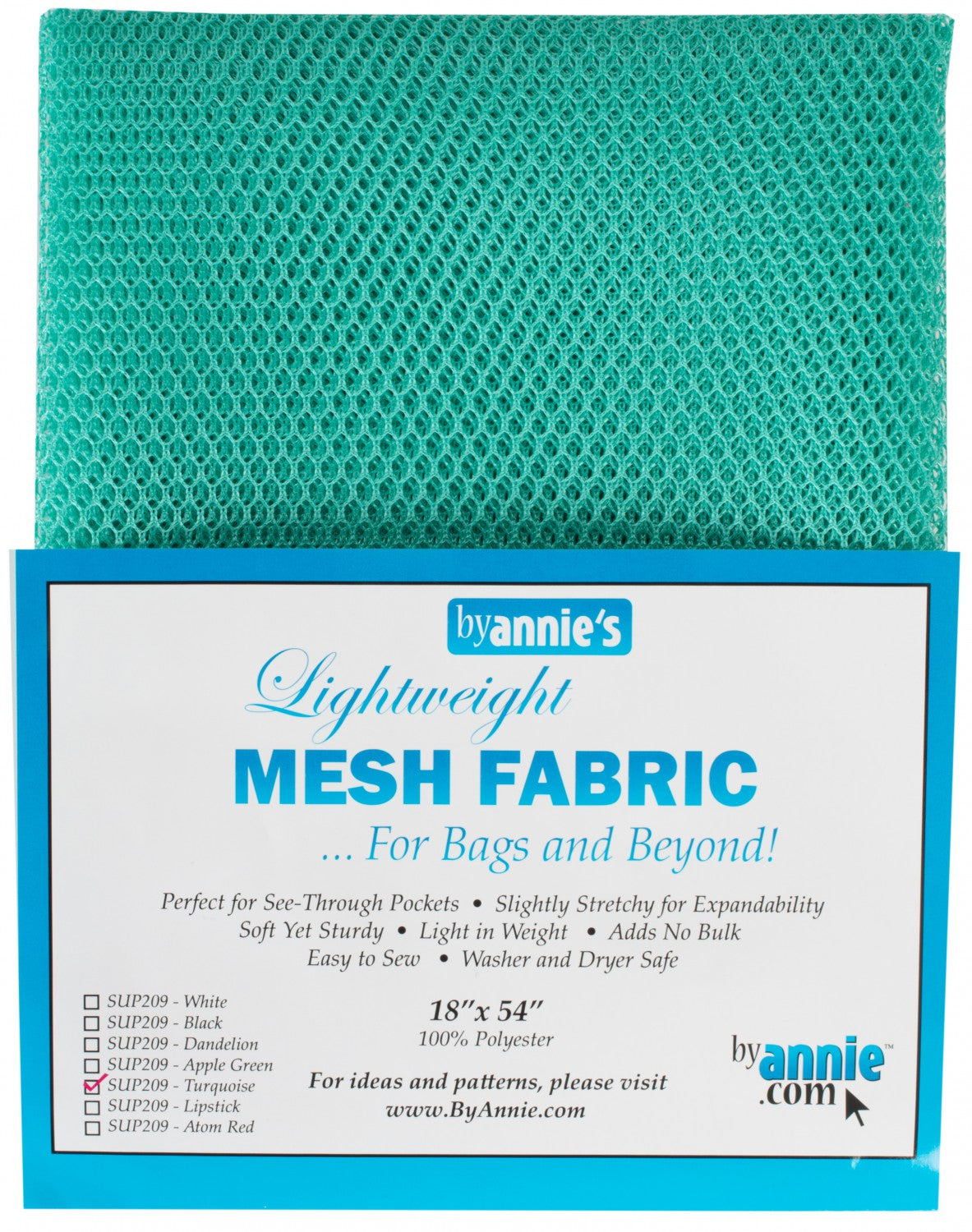 Turquoise Vinyl Mesh - Bunbury Fabrics