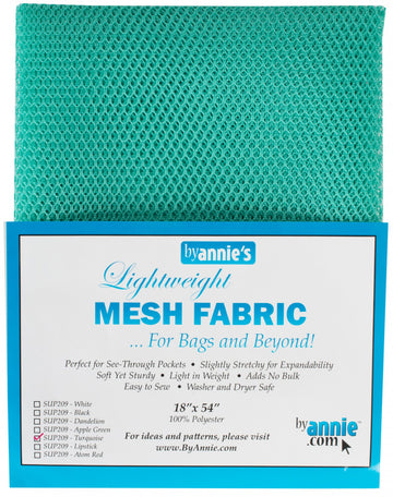 Turquoise Vinyl Mesh