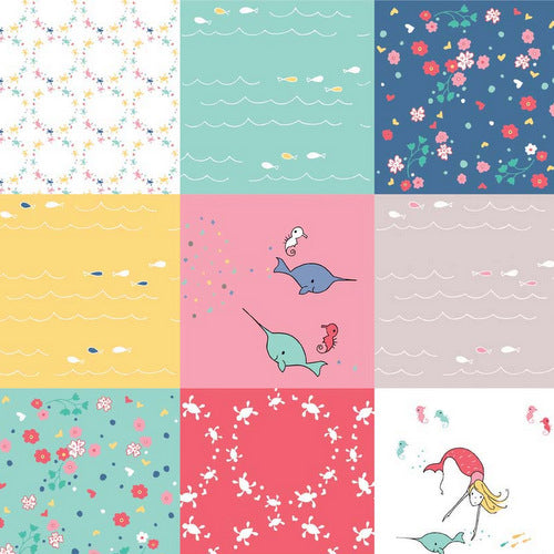 Saltwater Patchwork in White by Cinderberry Stitches for Riley Blake Designs