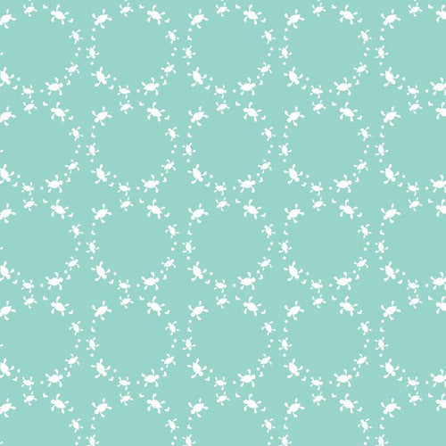 Saltwater Turtles on Blue by Cinderberry Stitches for Riley Blake Designs