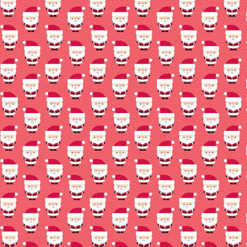 Santa Express Santa Clause on Red by Riley Blake