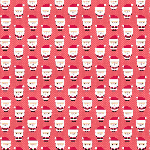 Santa Express Santa Clause on Red by Riley Blake