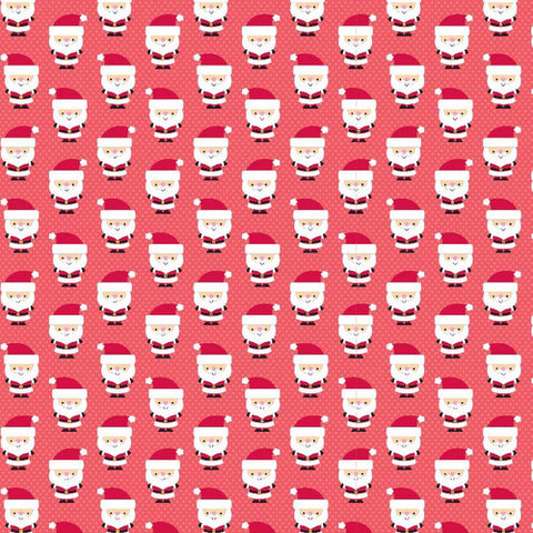 Santa Express Santa Clause on Red by Riley Blake