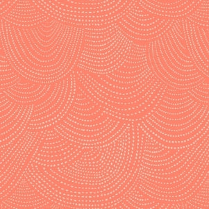 Scallop Dot in Tangerine