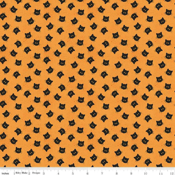 Costume Maker's Ball Scaredy Cat Buttons Orange