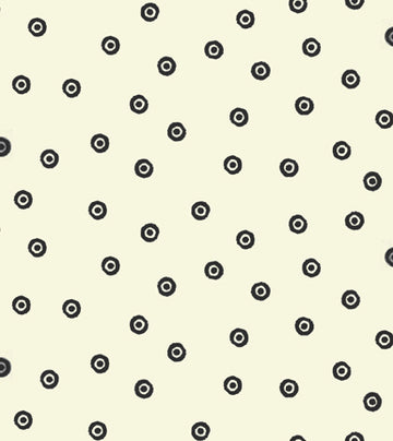 Sew Scary Eye Dot on Ecru by Janet Wecker