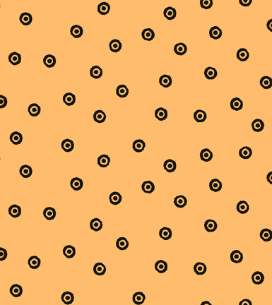 Sew Scary Eye Dot on LT Pumpkin by Janet Wecker