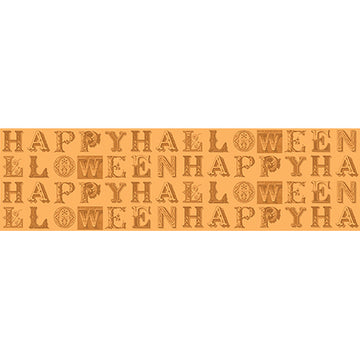 Sew Scary Happy Halloween Letters Panel on LT Pumpkin by Janel Wecker