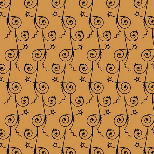 Sew Scary Swirly Stripe on Pumpkin by Janet Wecker Frisch for Quilting Treasures