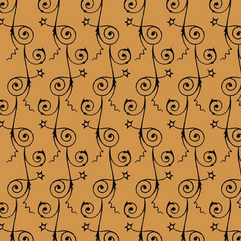 Sew Scary Swirly Stripe on Pumpkin by Janet Wecker Frisch for Quilting Treasures