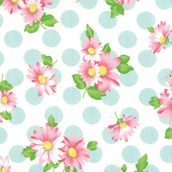 Sew & Sew Floral Doopsy Daisey in Berrylicious by Chloe's Closet for Moda Fabrics