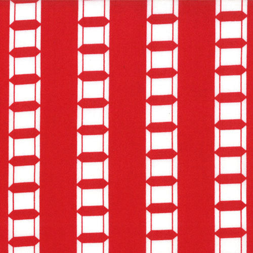 Sew Stitchy Spools on Red by Moda Fabrics