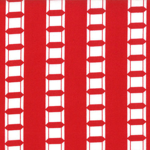 Sew Stitchy Spools on Red by Moda Fabrics