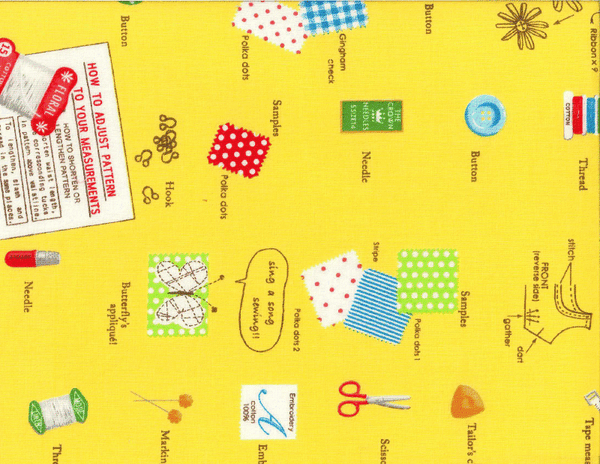 Sewing Notions on Yellow by Kowa