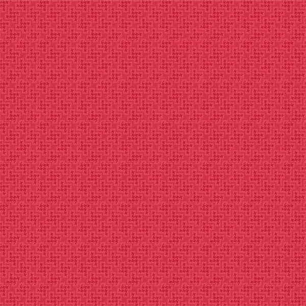 Shabby Strawberry Houndstooth on Red by Emily Hayes for Riley Blake Designs