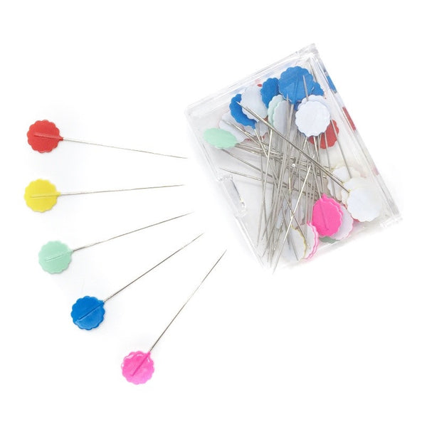 Sharp Flat Flower Pins