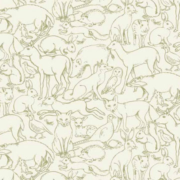 Sherwood Outline in Olive by Makower UK