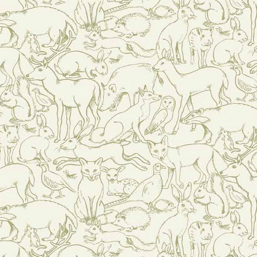 Sherwood Outline in Olive by Makower UK
