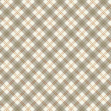 Sherwood Plaid in Olive by Makower UK