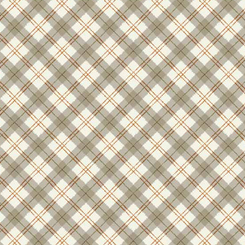 Sherwood Plaid in Olive by Makower UK