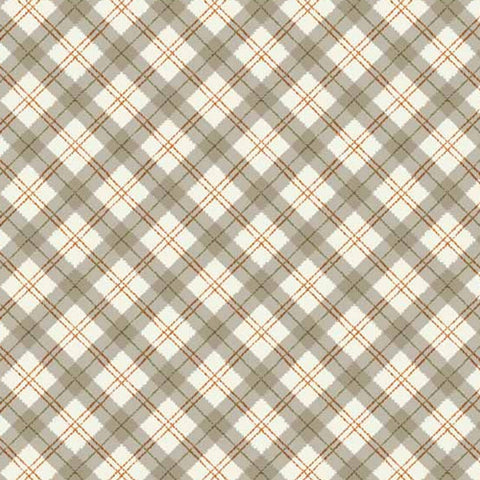 Sherwood Plaid in Olive by Makower UK