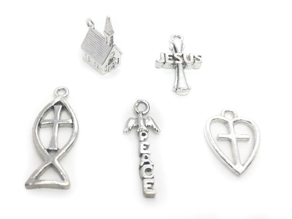 Silver Charms Jesus Pack