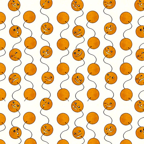 Costume Maker's Ball Jack-O-Lantern Balloons Cream