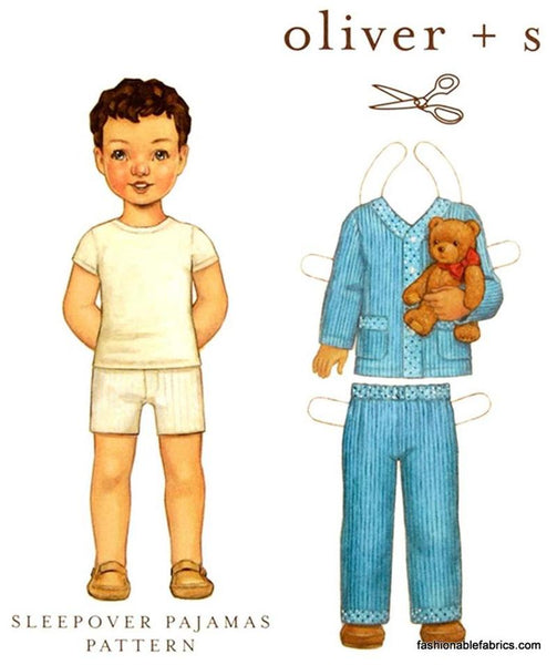 Sleepover Pajamas Size 6M-4 Pattern by Oliver + S