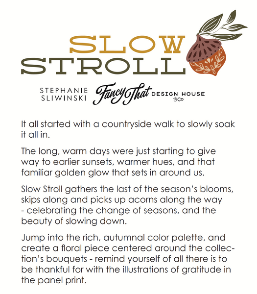 Slow Stroll Fat Eighth Bundle 9" x 22" by Fancy That Design House Co