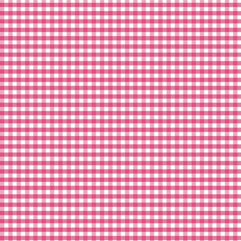 Small Gingham in Hot Pink by Riley Blake