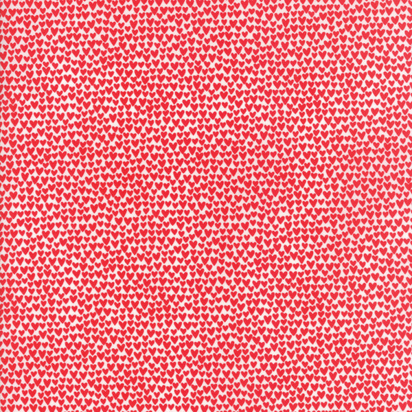 Love You Small Hearts in Red