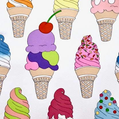 Soft Serve on natural white