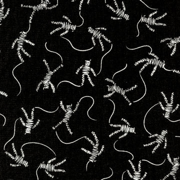Spellbound Mummy Dance on Grey by Rashida Coleman Hale for Cotton and Steel