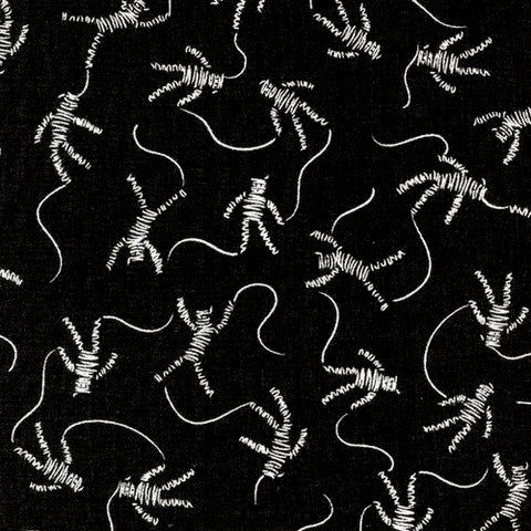 Spellbound Mummy Dance on Grey by Rashida Coleman Hale for Cotton and Steel